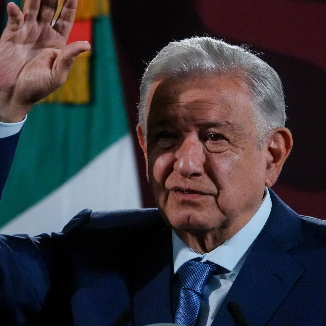 El presidente López Obrador en conferencia mañanera