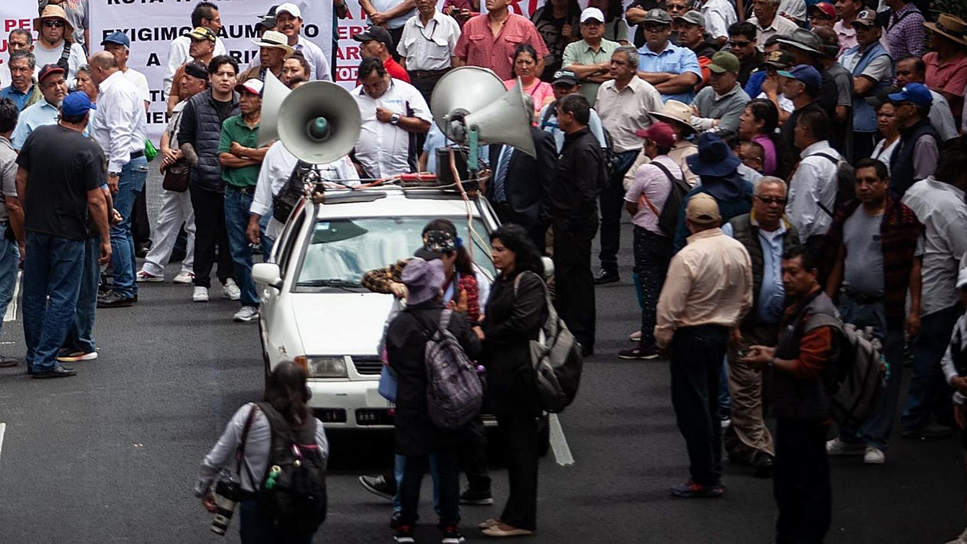 Marcha en Calzada de Tlalpan, Ciudad de México, en julio 2025. Foto: Cuartoscuro | Archivo