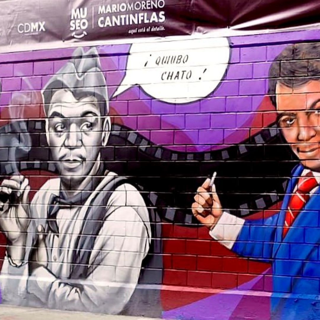 Presentan mural en honor a Cantinflas en la colonia Guerrero