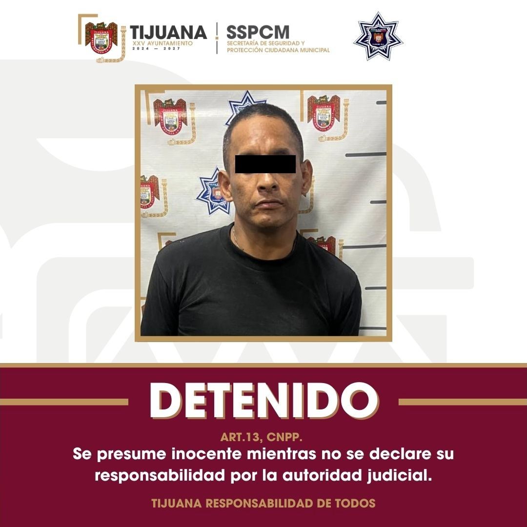 Detienen en Tijuana a Hombre con Dos Órdenes de Aprehensión por Homicidio