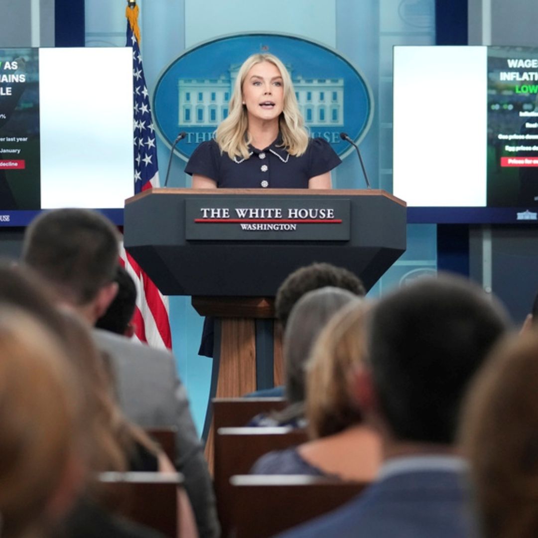 Conferencia de Karoline Leavitt, secretaria de prensa de la Casa Blanca