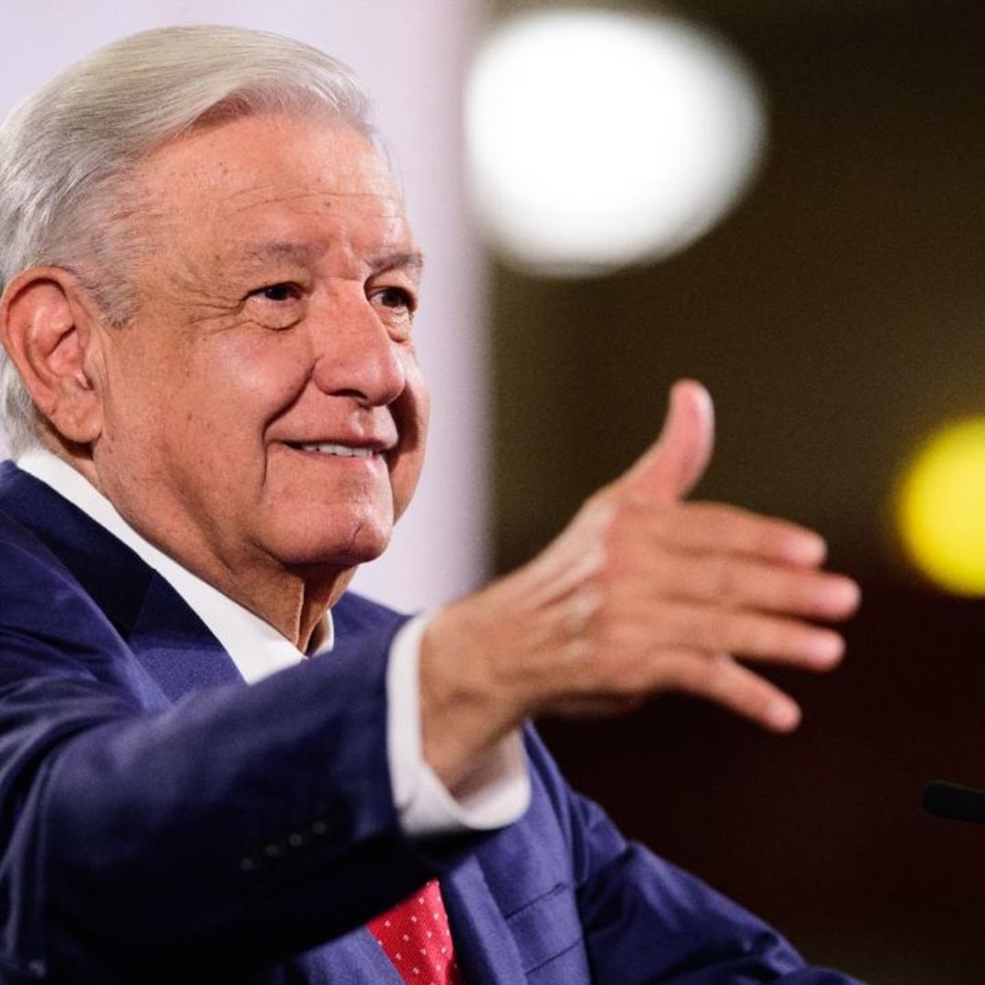 El presidente López Obrador en conferencia mañanera