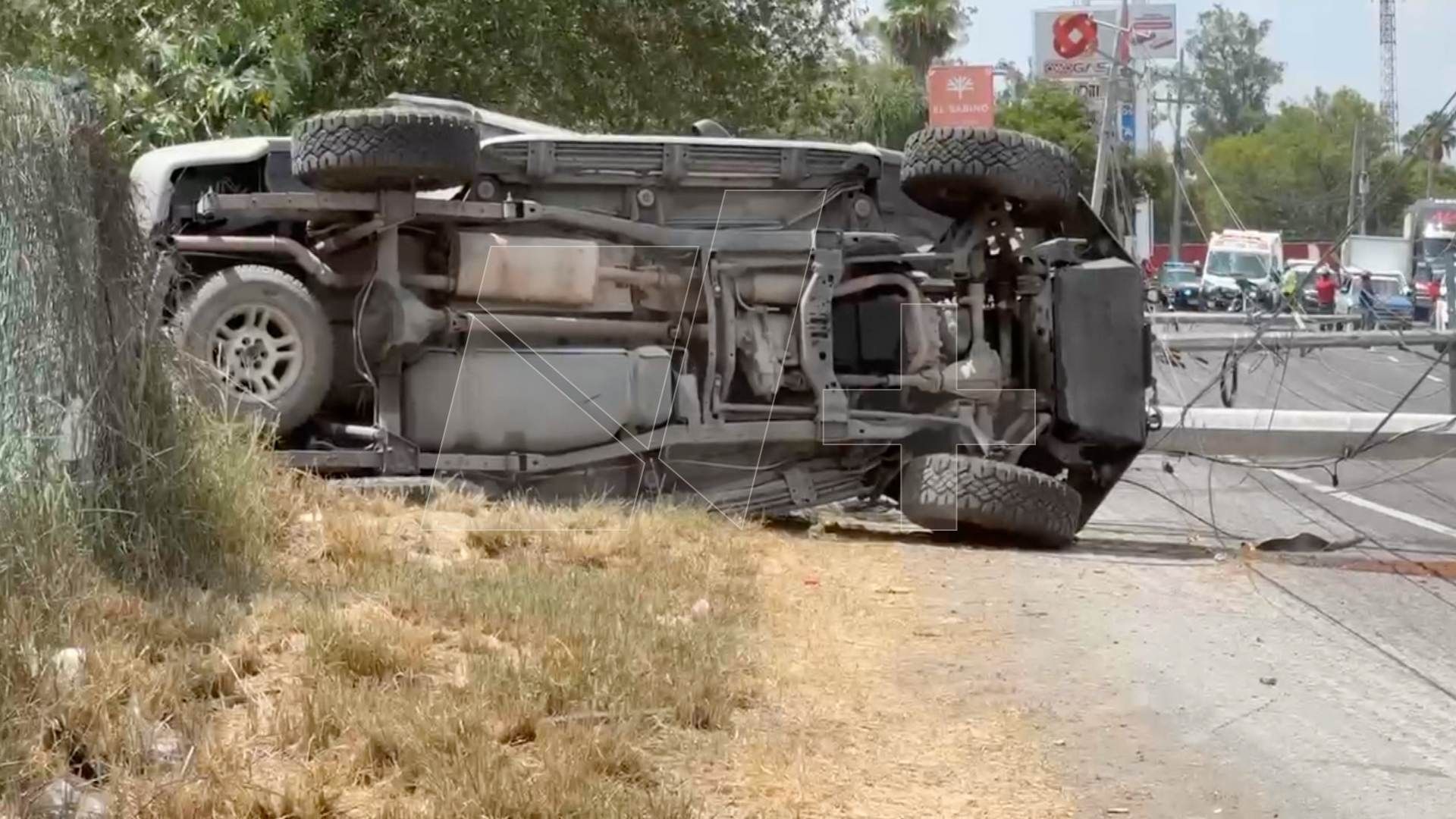 Volcadura en Carretera Nacional en Monterrey