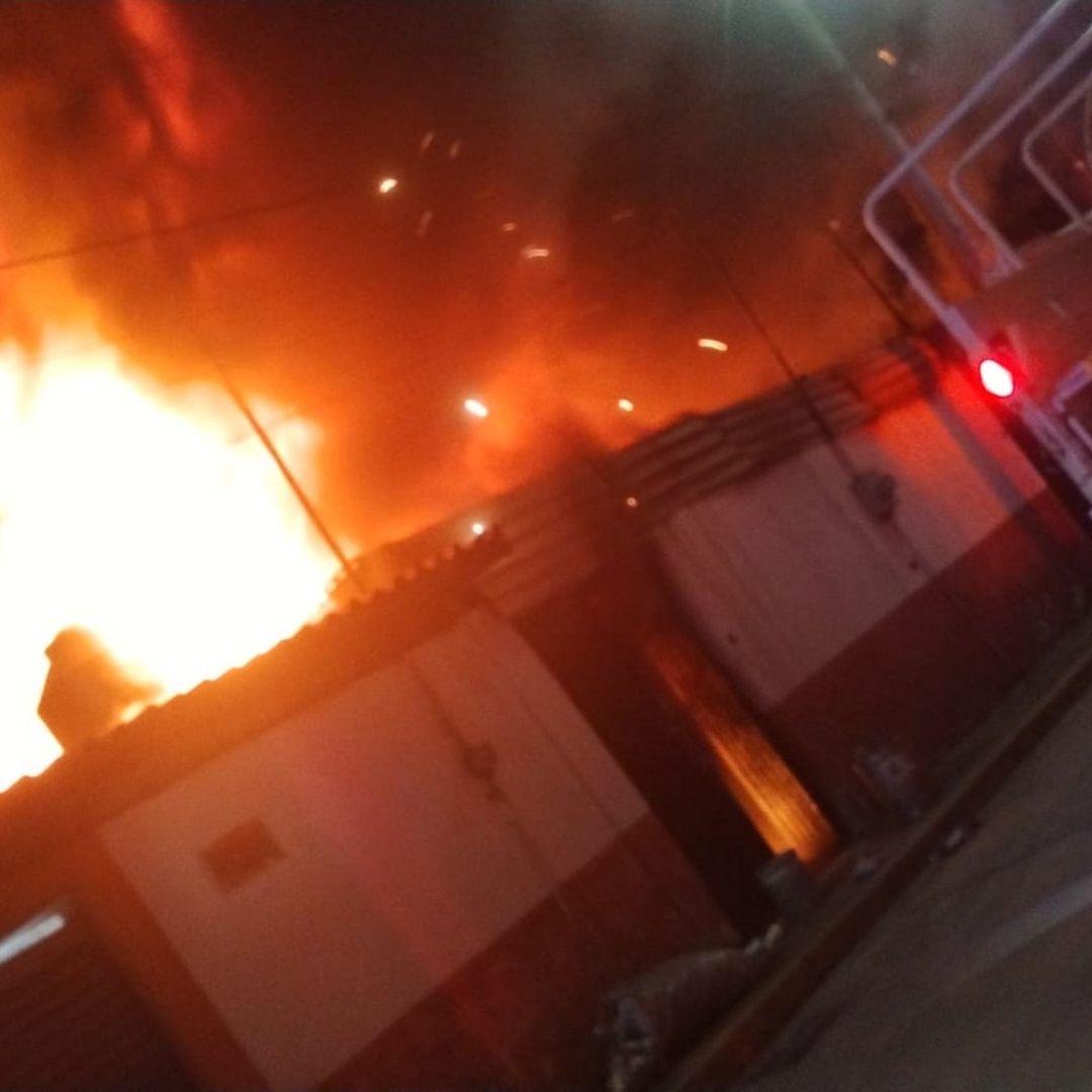 Incendio en una bodega de Ecatepec