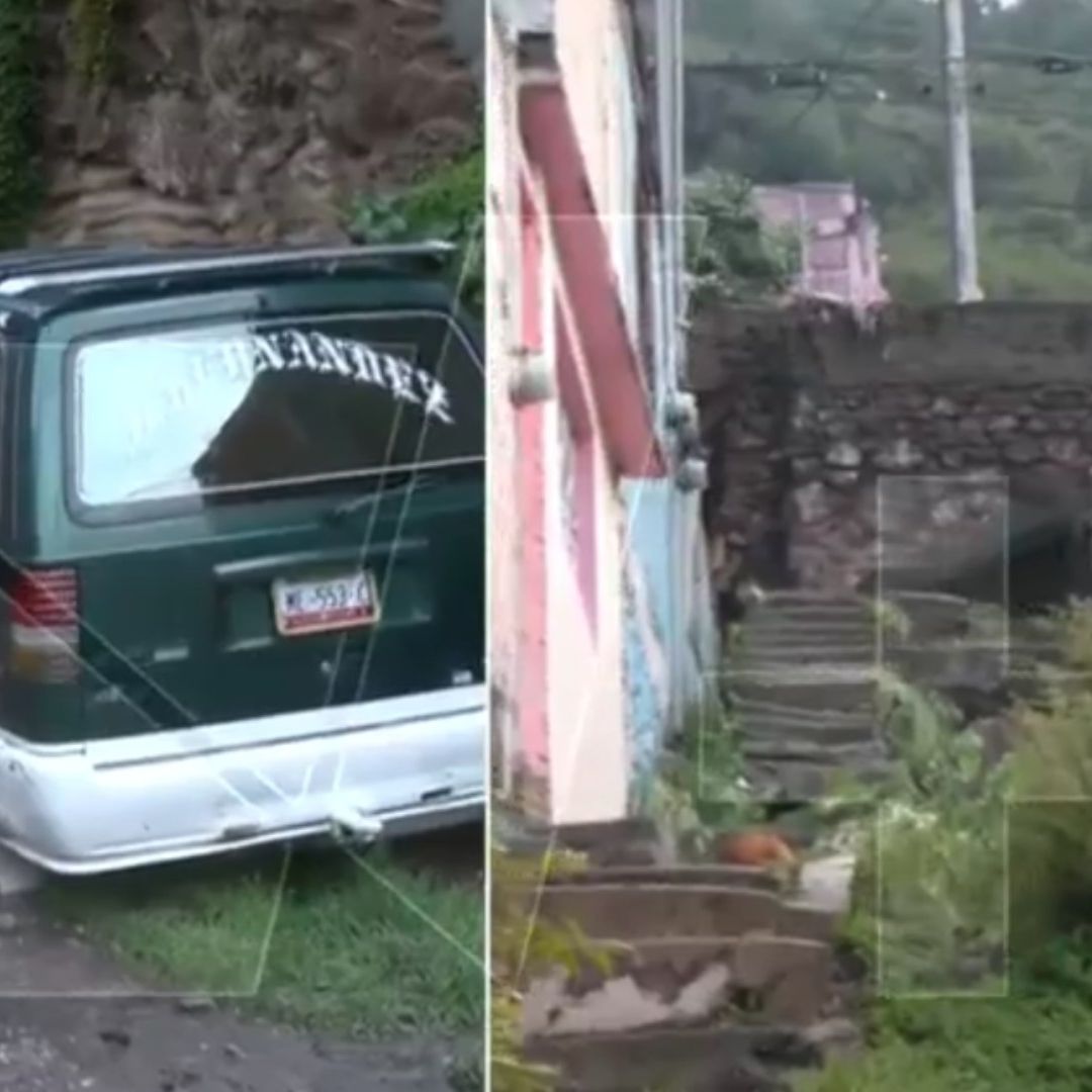 Ecatepec Sufre Severas Lluvias Hoy: Cerro se Desgaja en Colonia Almarcigo Norte