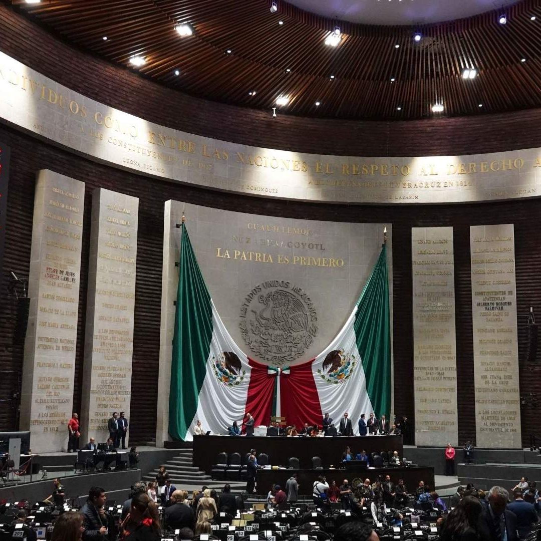 Sesión general en la Cámara de Diputados de México
