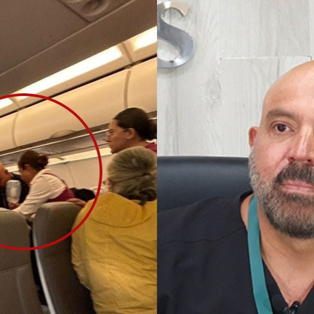 Pasajeros Aplauden a Médico del IMSS Tras Salvar a Hombre con Arritmia En Pleno Vuelo