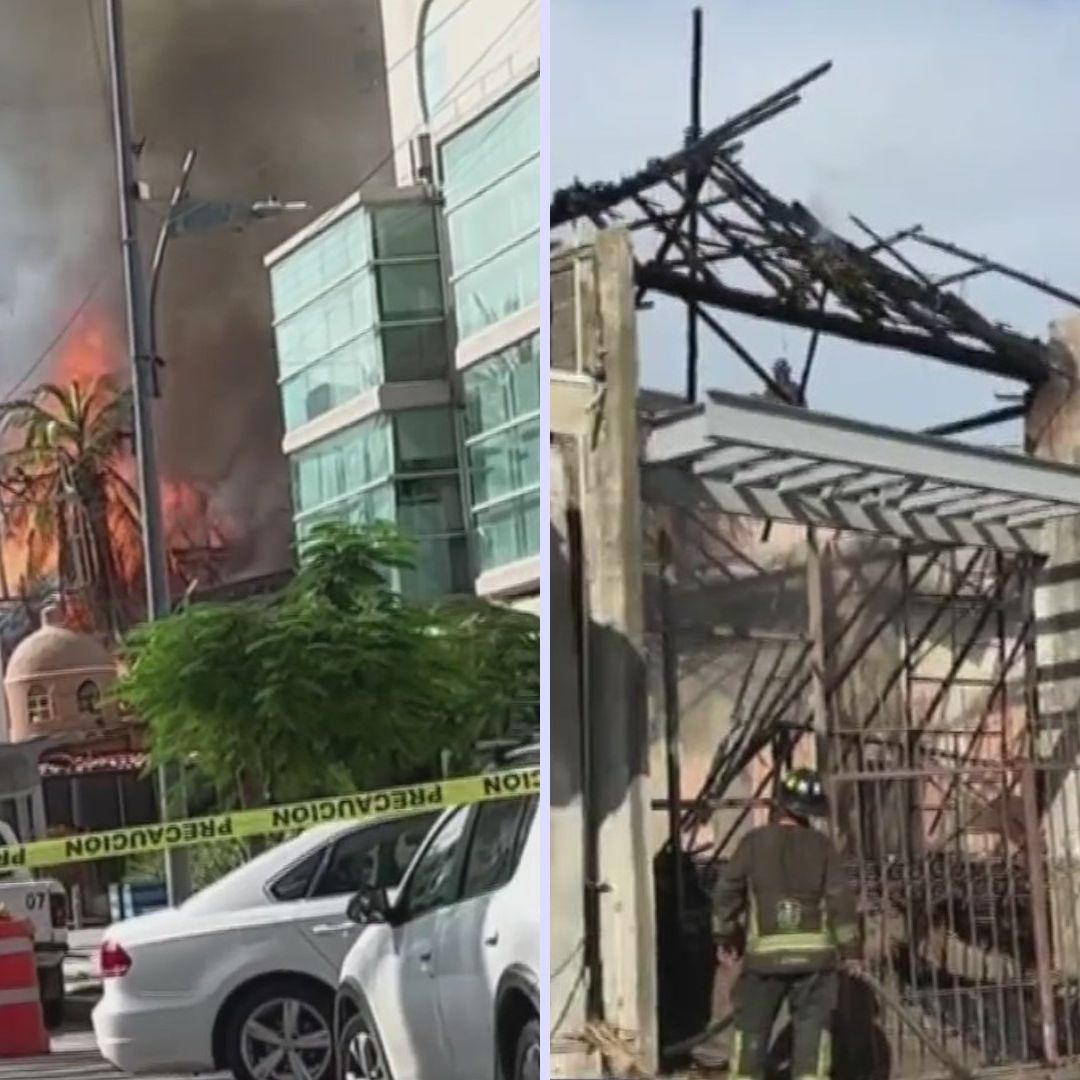Se Incendia Palapa de Restaurante en Acapulco, Guerrero