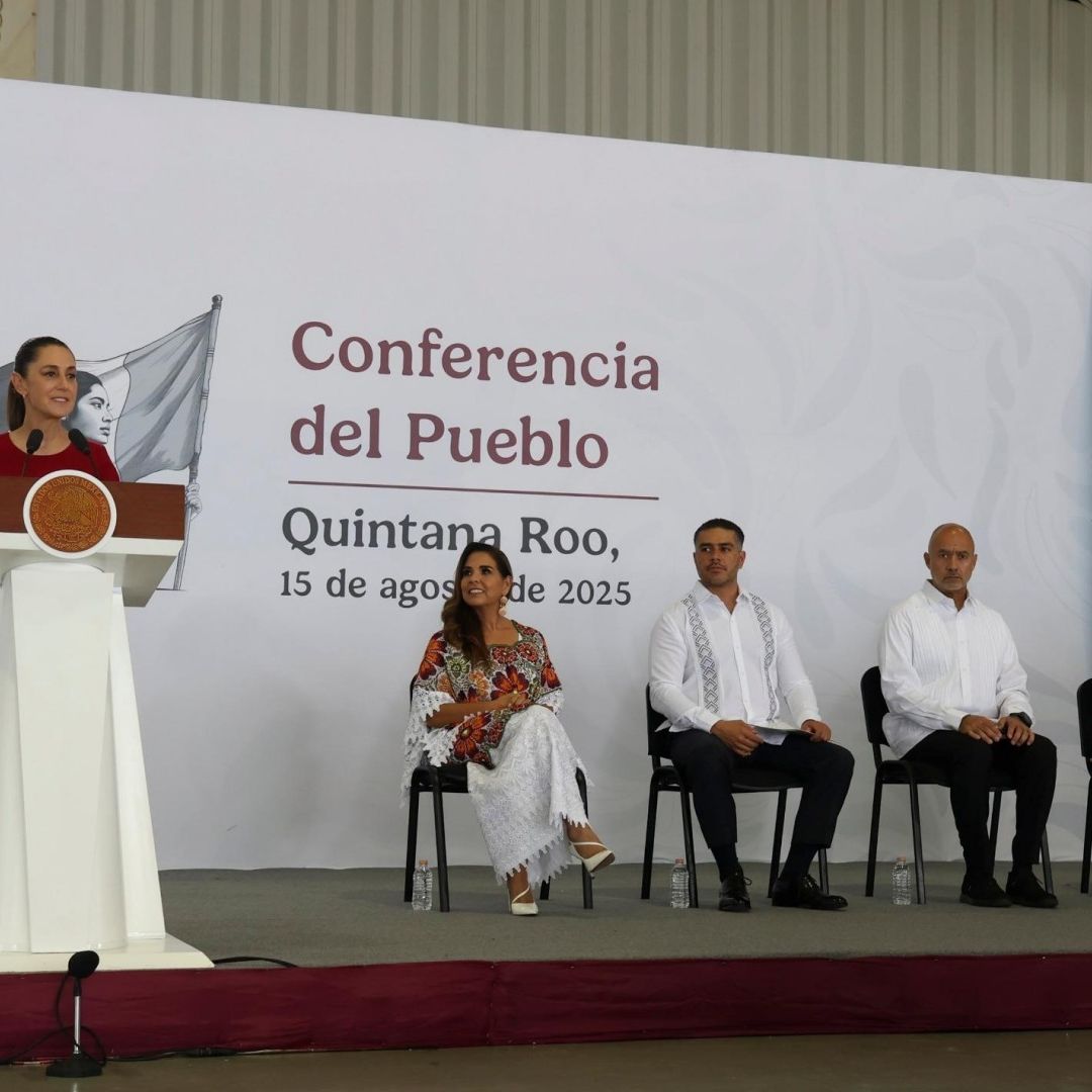 Conferencia de Claudia Sheinbaum hoy 15 de agosto de 2025