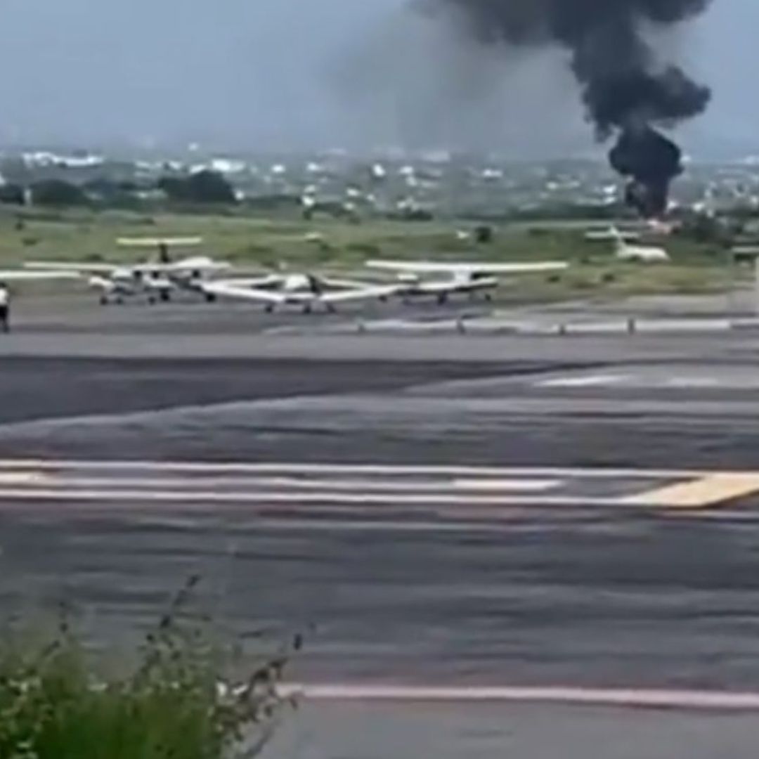Choca aronave en Aeropuerto de Cuernavaca
