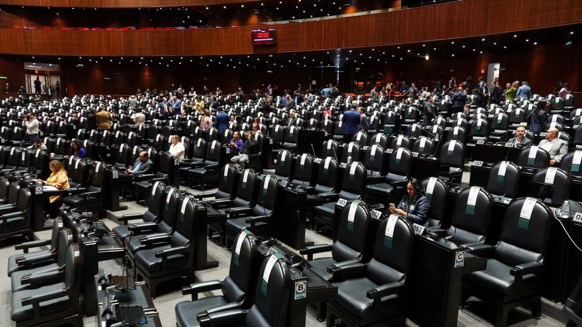 Imagen general de curules de la Cámara de Diputados. Foto. Cuartoscuro