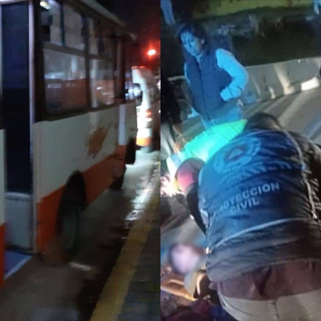Pasajero Salta de Transporte Público Ruta 26 para Evitar Asalto en Cuautlancingo Puebla
