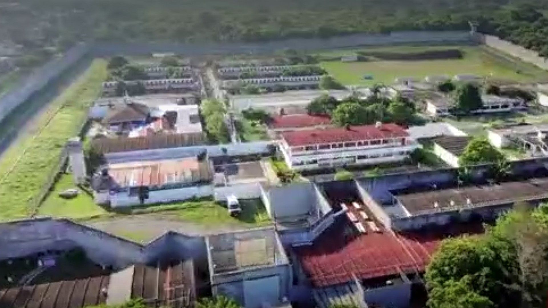 Vista aérea del penal de Tuxpan