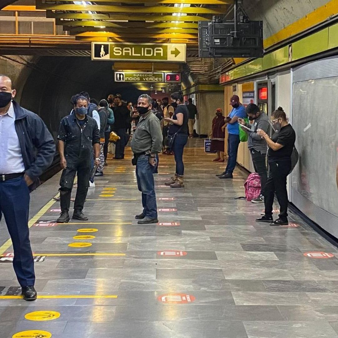 Andén en la Línea 3 del Metro CDMX