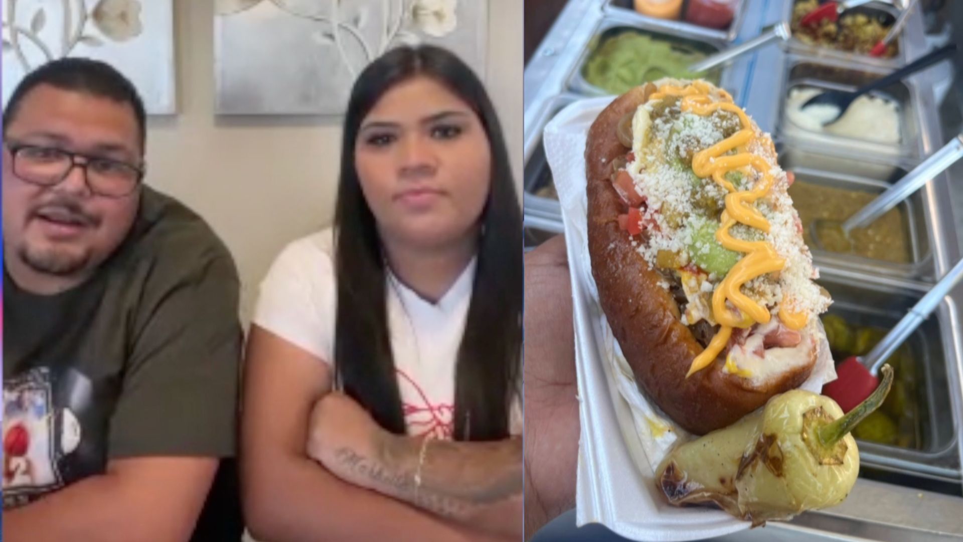 Pareja Mexicana Conquista Indio, California con sus Hot Dogs estilo Sonora
