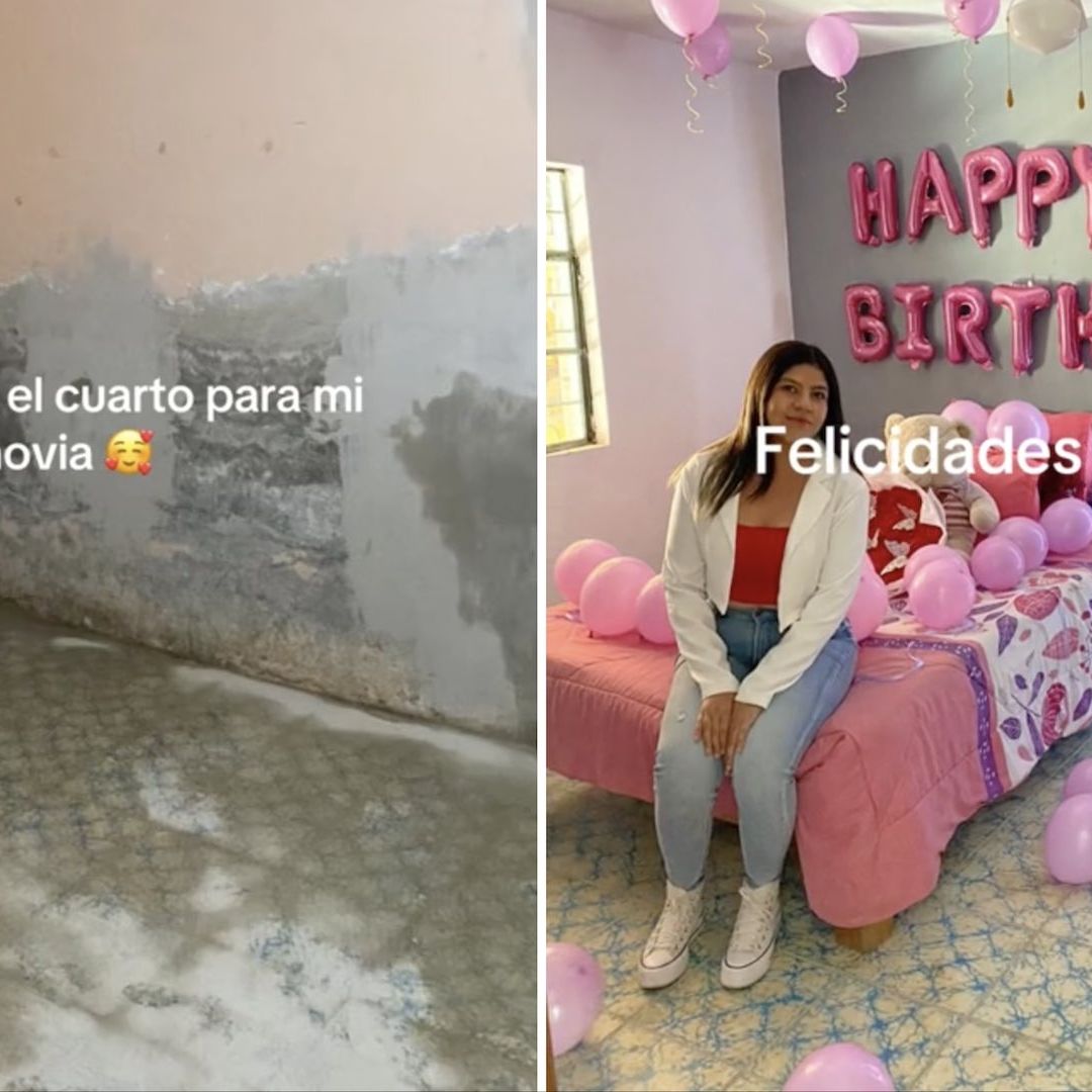 Remodela el cuarto de su novia en video viral