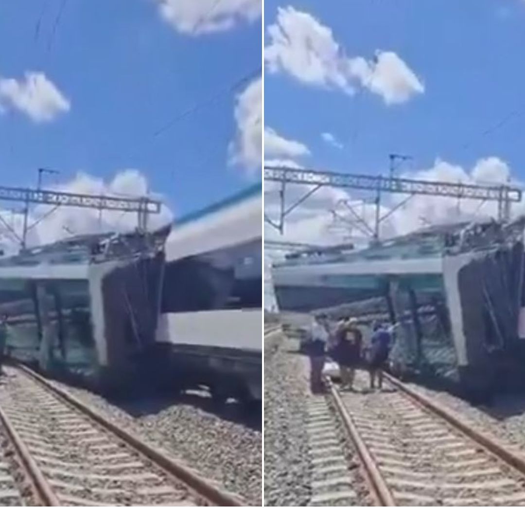 Se Descarrila Vagón del Tren Maya; Reportan Incidente en Estación Izamal