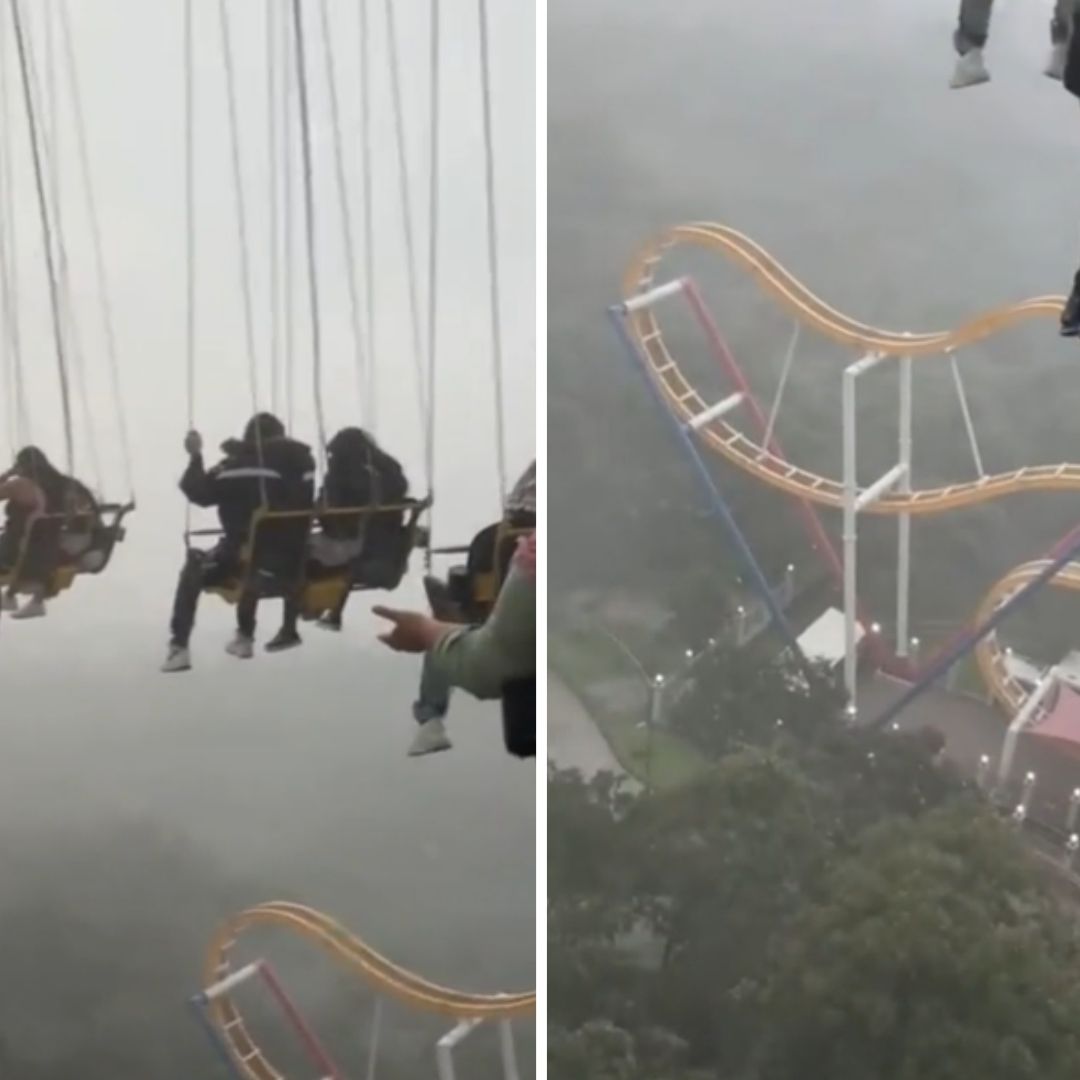 Lluvia causa pánico en Six Flags México