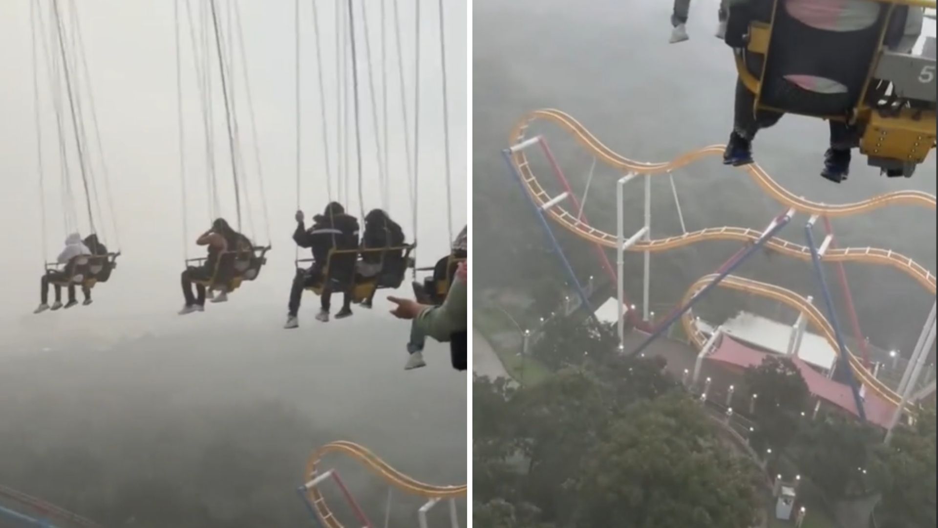 Lluvia causa pánico en Six Flags México