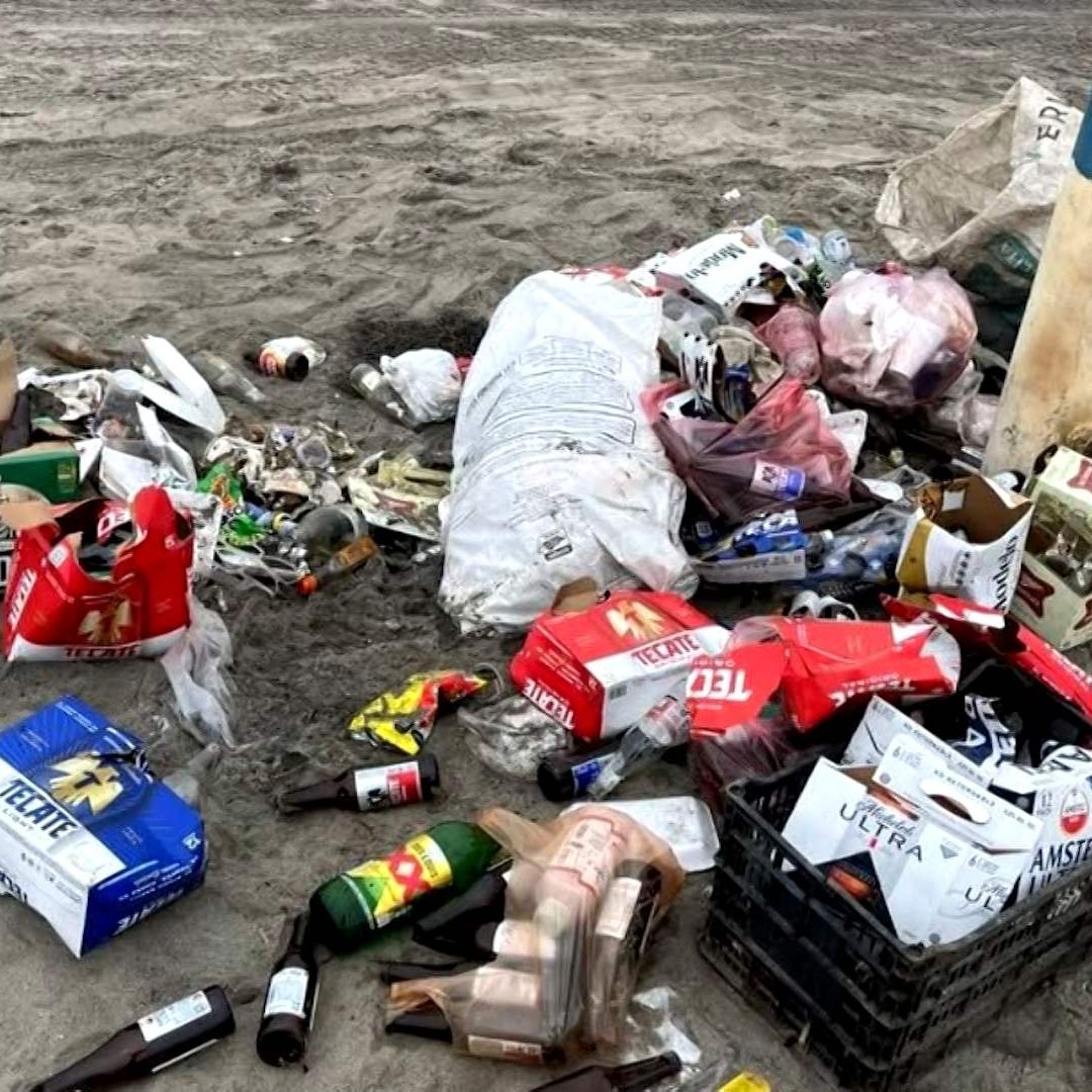 Playa de San Quintín Enfrenta Problemas de Basura
