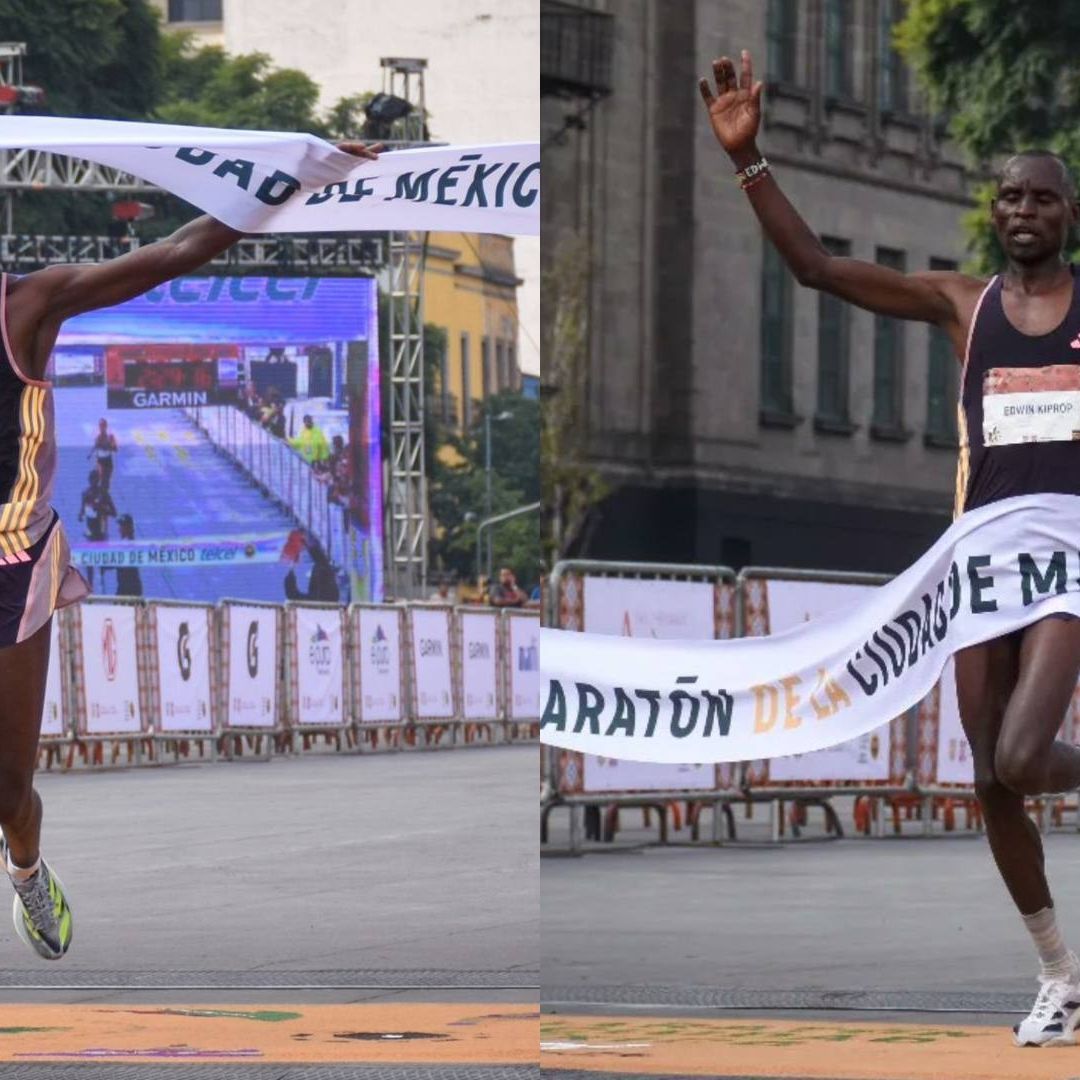Los Kenianos Fancy Chemutai y Edwin Kiprop Kiptoo Conquistan la XLI Maratón de CDMX