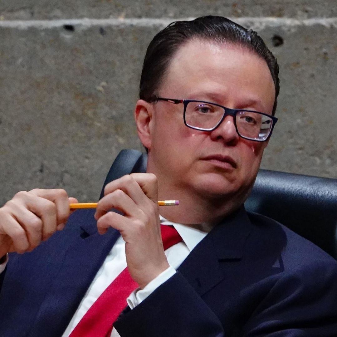 El magistrado Felipe de la Mata, durante una sesión del TEPJF.