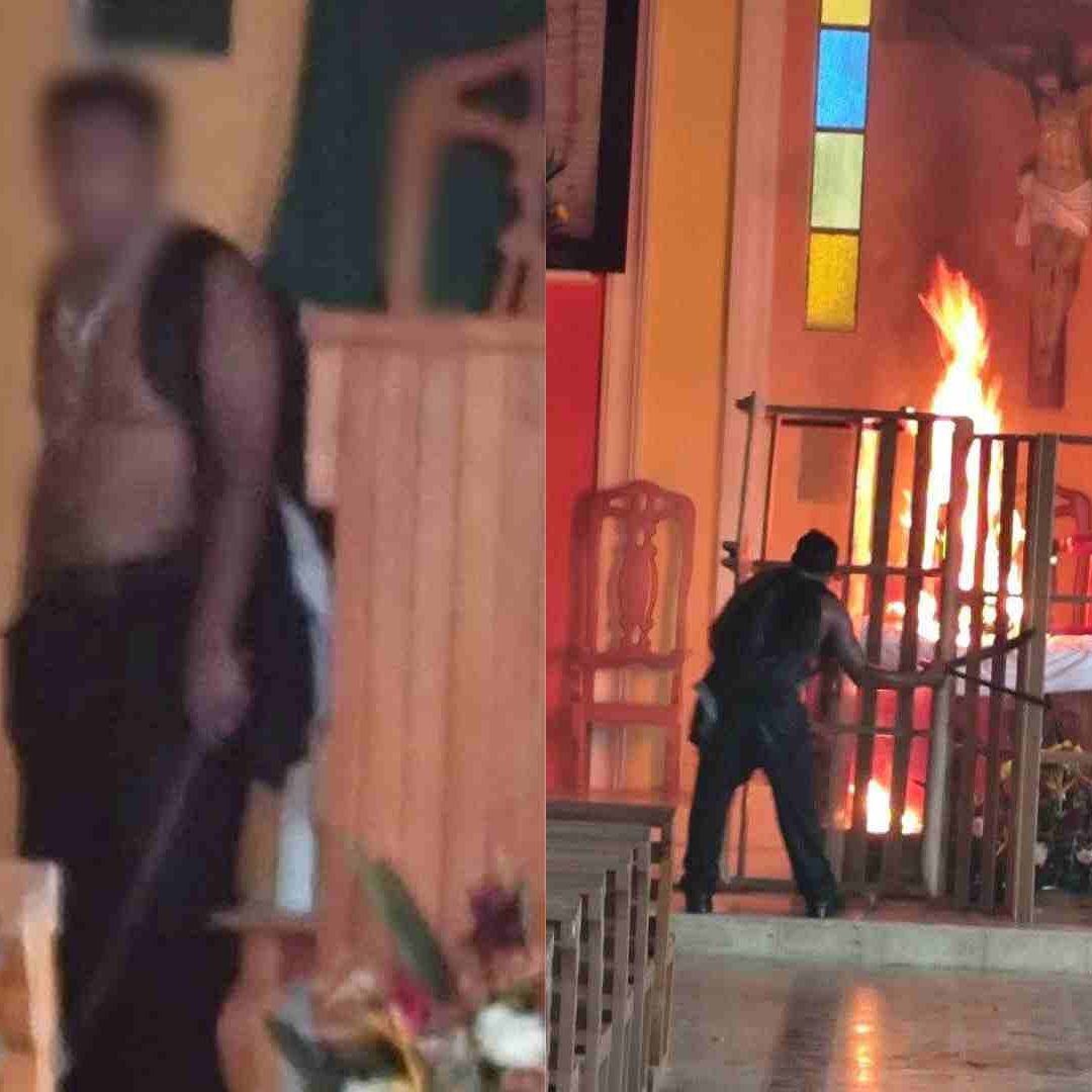 Autoridades indican que el agresor se encontraba en estado inconveniente al ingresar al recinto.