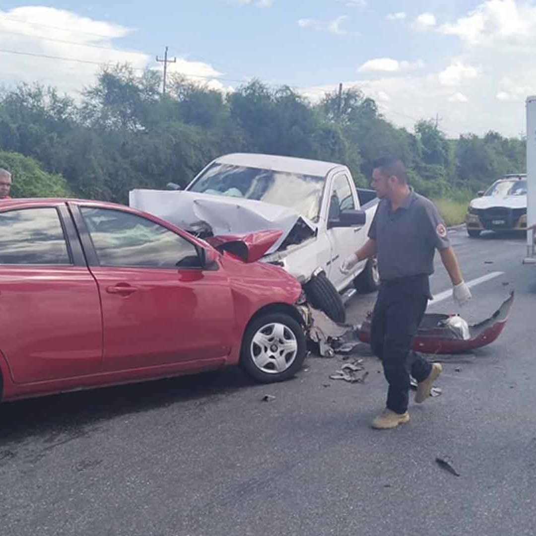Choque Frontal en Carretera Matamoros Ciudad Victoria Deja Dos Fallecidos