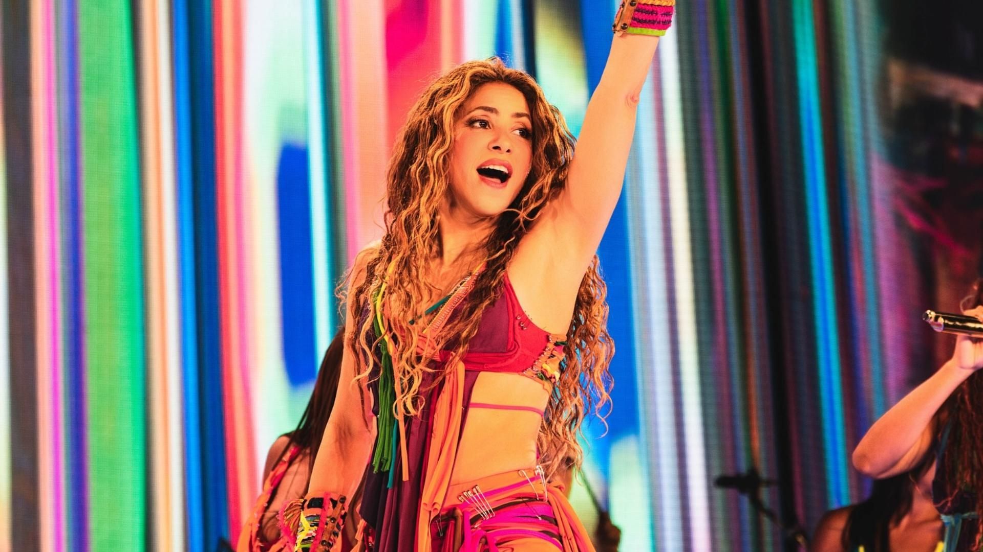 Shakira en su concierto en Chihuahua