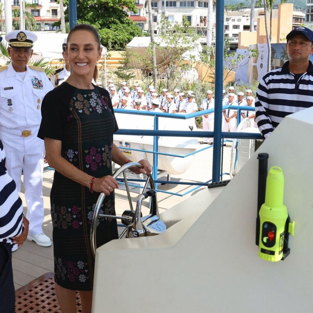 Abanderamiento de Marinabús en Sheinbaum
