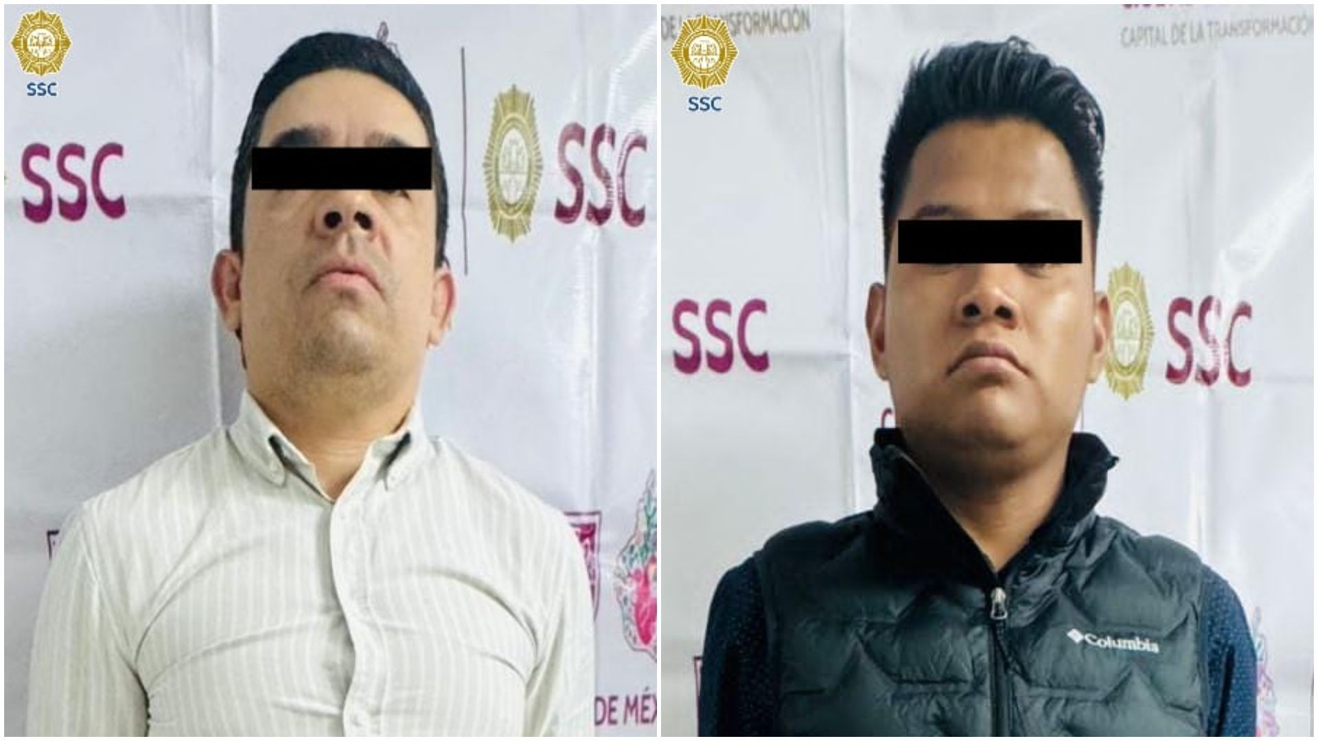 Los detenidos son un hombre de 46 años que se identificó como ciudadano colombiano y otro de 28 años.