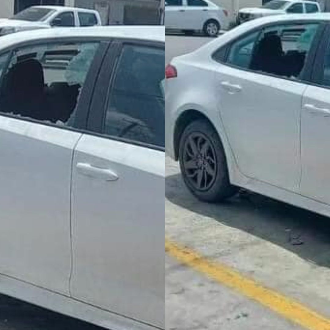 Rompen el cristal de un automóvil y el dueño denuncia que al interior había un millón de pesos
