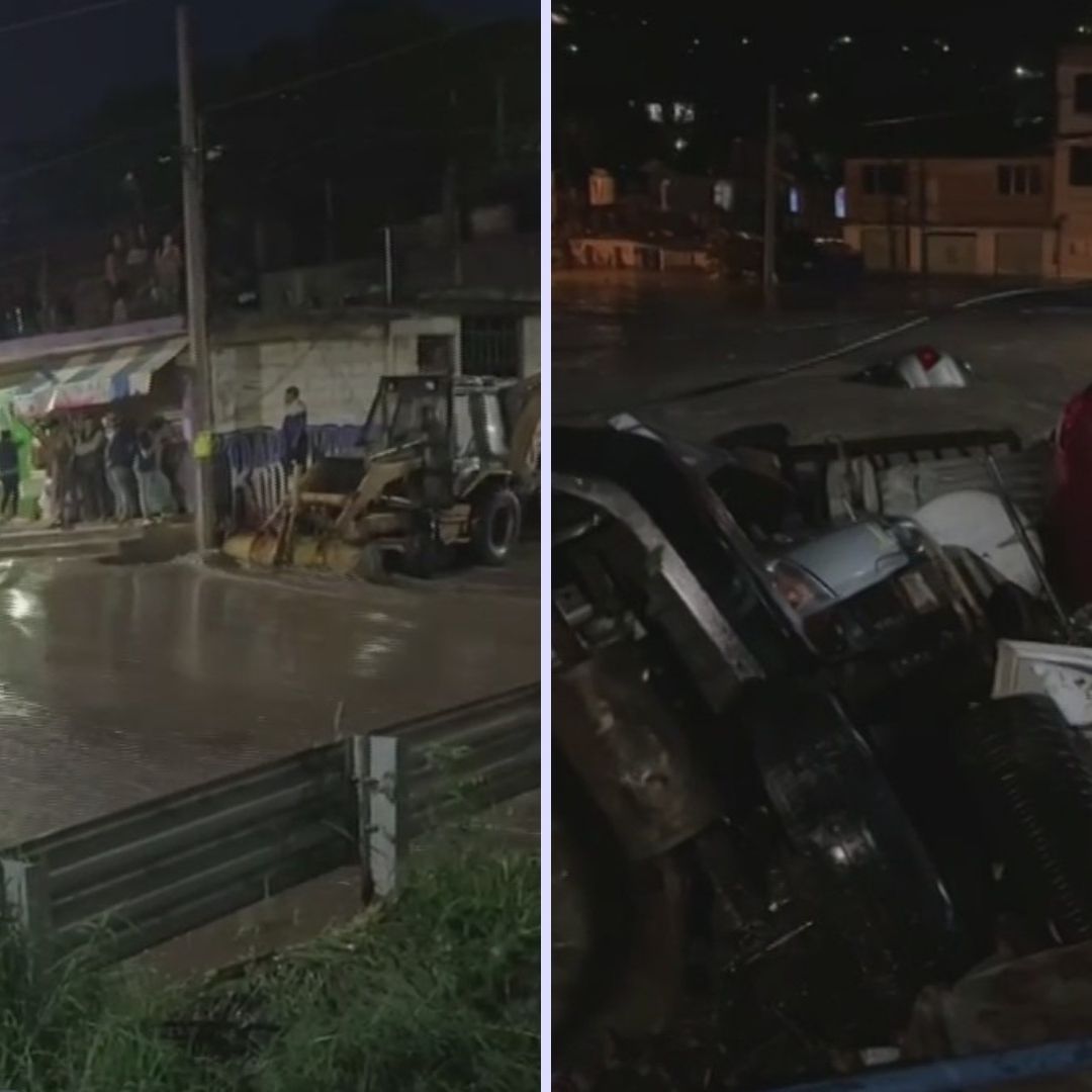 Río en Tejupilco se Desborda, Deja Casas Inundadas y Arrastra Varios Vehículos