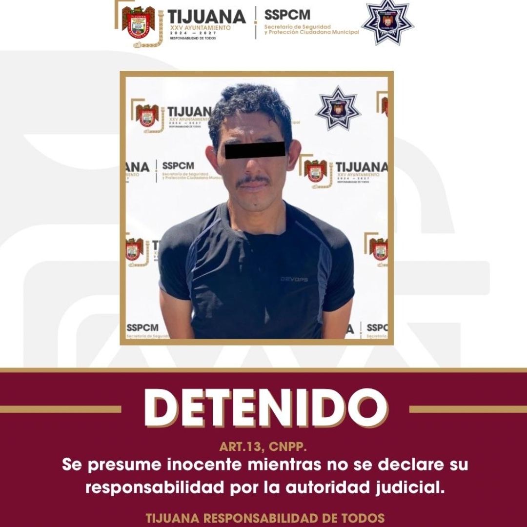 Capturan a Presunto Responsable de Homicidio en el Mariano Matamoros, Tijuana