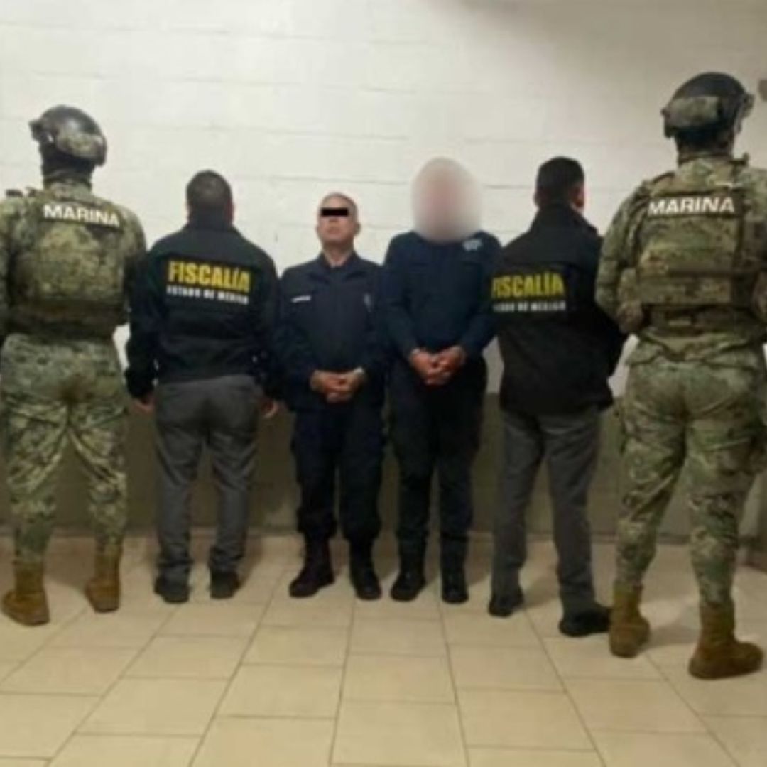 Capturan a directores de Seguridad de Tlatlaya, Coatepec Harinas y Aculco, Edomex. Foto: Fiscalía del Edomex