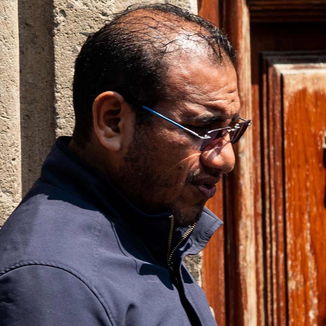 Vidulfo Rosales a su llegada a Palacio Nacional en septiembre de 2023
