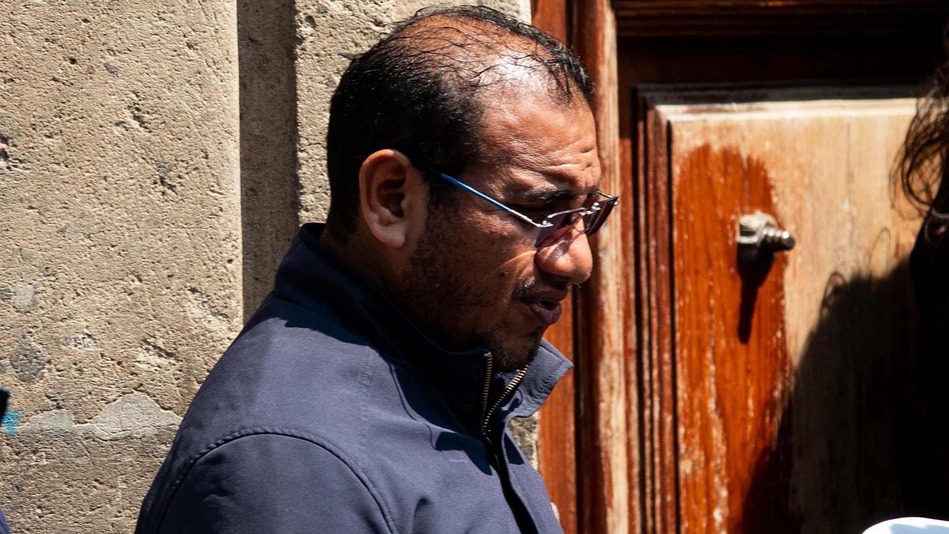 Vidulfo Rosales a su llegada a Palacio Nacional en septiembre de 2023