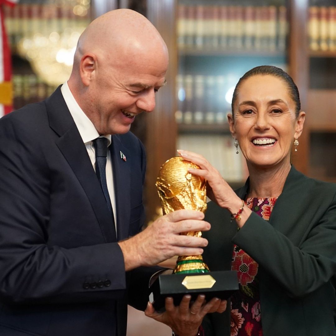 Sheinbaum Recibe a Gianni Infantino, Presidente de la FIFA, Previo a Mundial 2026