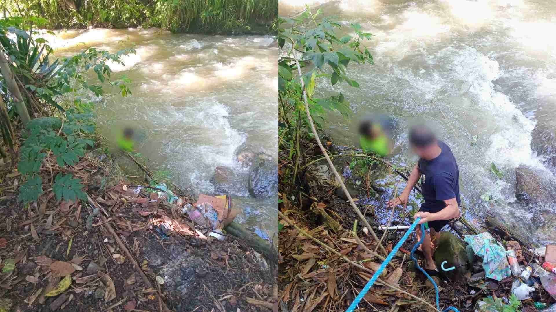 Rescatan a Hombre que Cayó al Río en Coscomatepec Veracruz