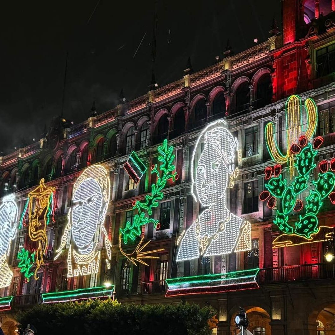 Inauguran Alumbrado Monumental de la Independencia de México