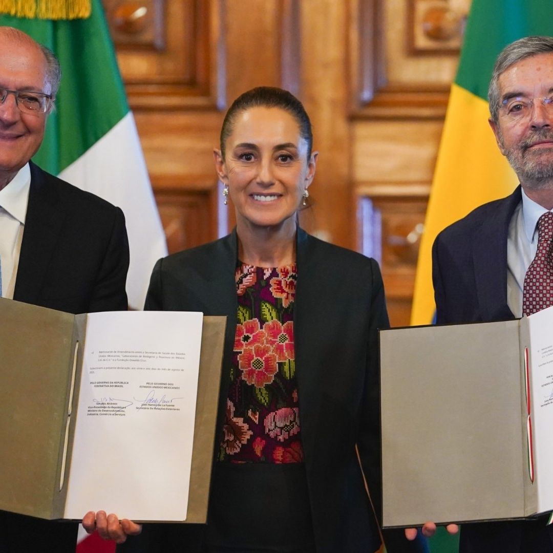 Sheinbaum se Reúne con Vicepresidente de Brasil, Geraldo Alckmin, para Hablar sobre Cooperación