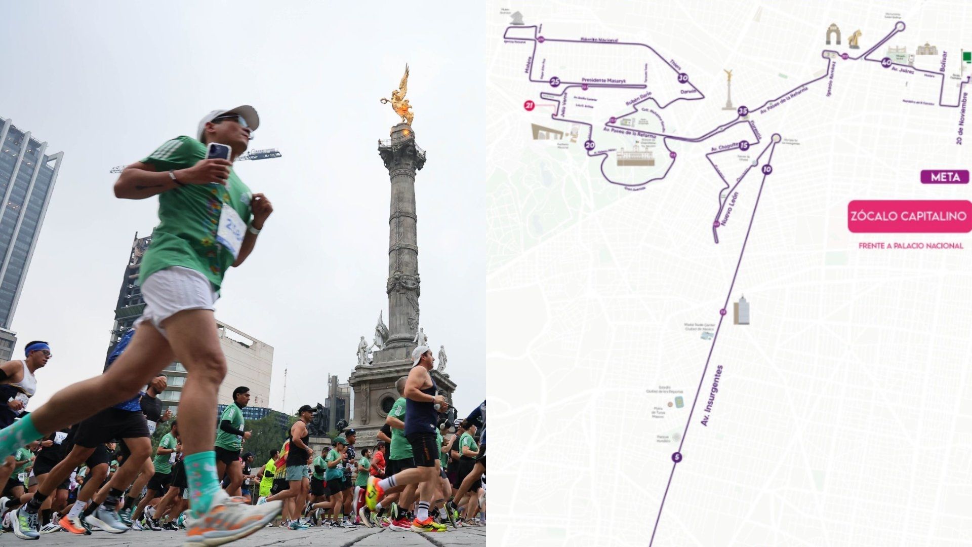 Ruta Maratón de la CDMX 2025: ¿Dónde Pasarán Corredores Calle por Calle? Alternativas Viales