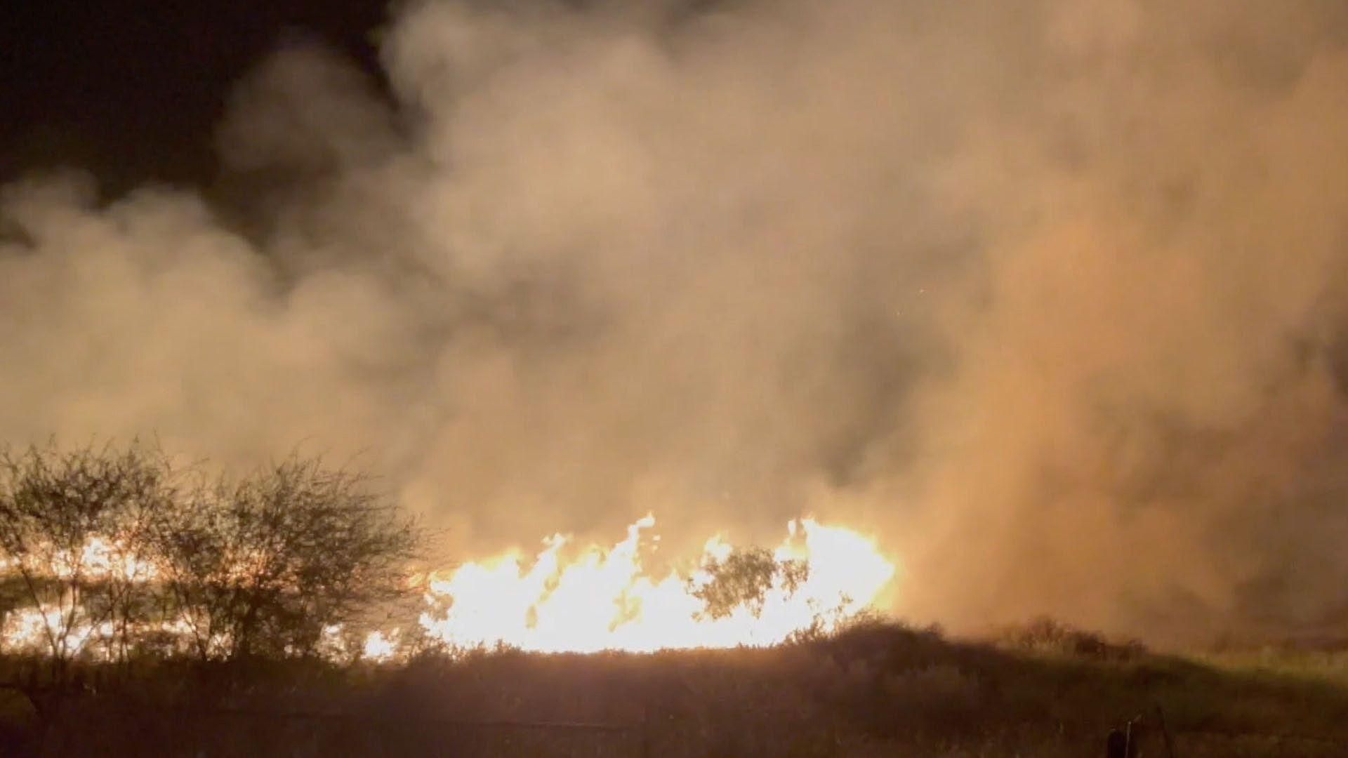 Se Incendia Predio Contiguo a Clínica 270 del IMSS en Reynosa