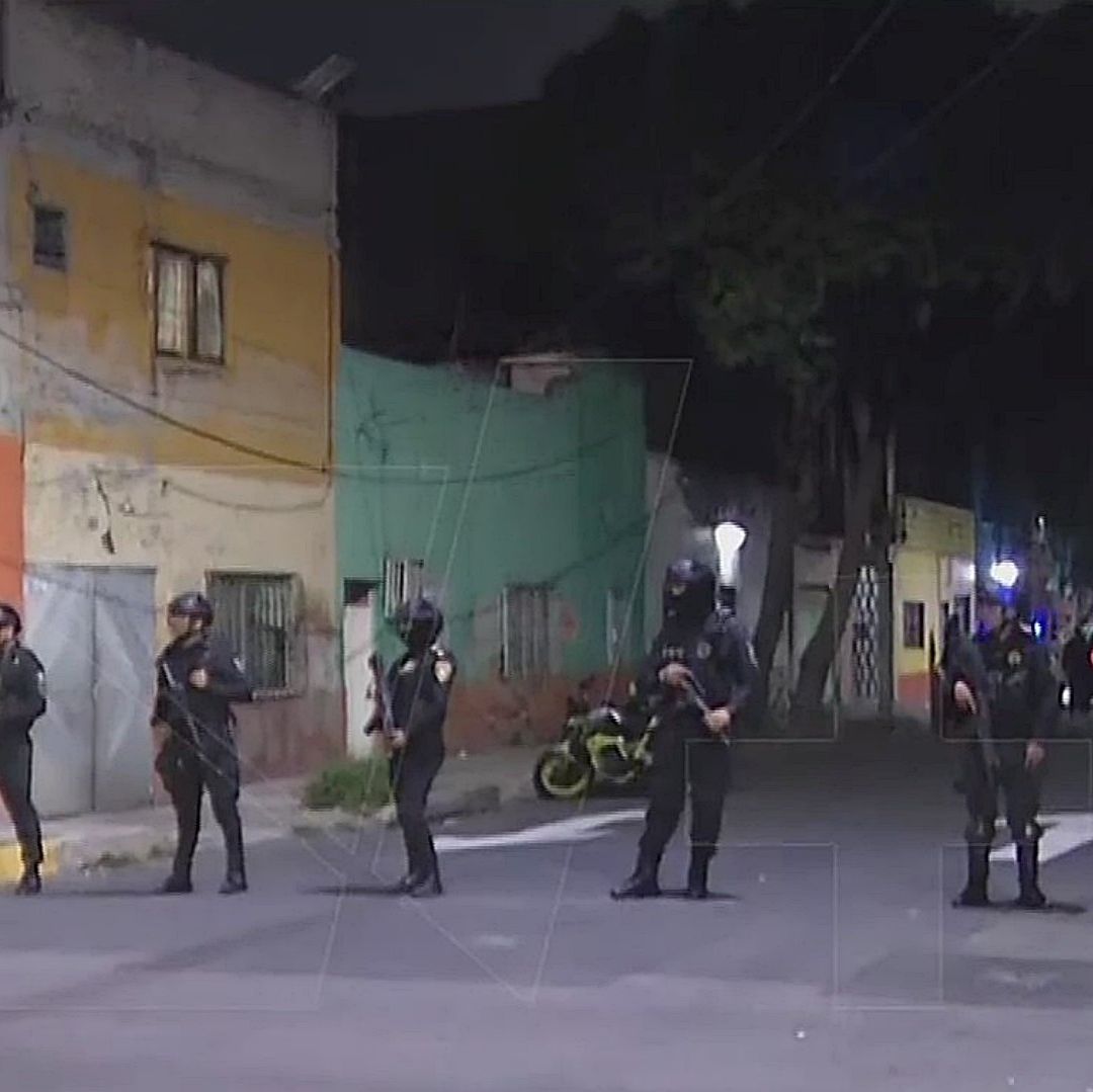 Policías resguardan zona de balacera en Azcapotzalco, CDMX