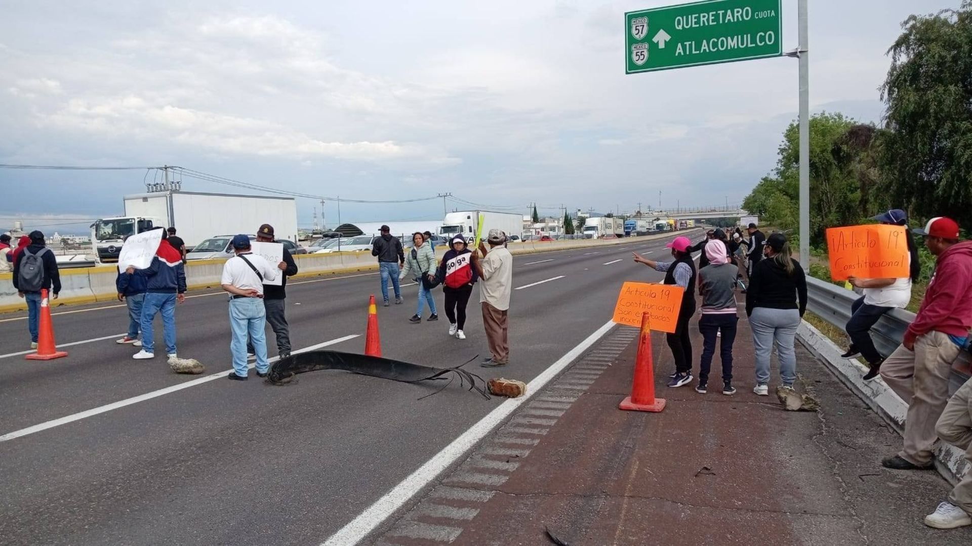Cierre en autopista México-Puebla