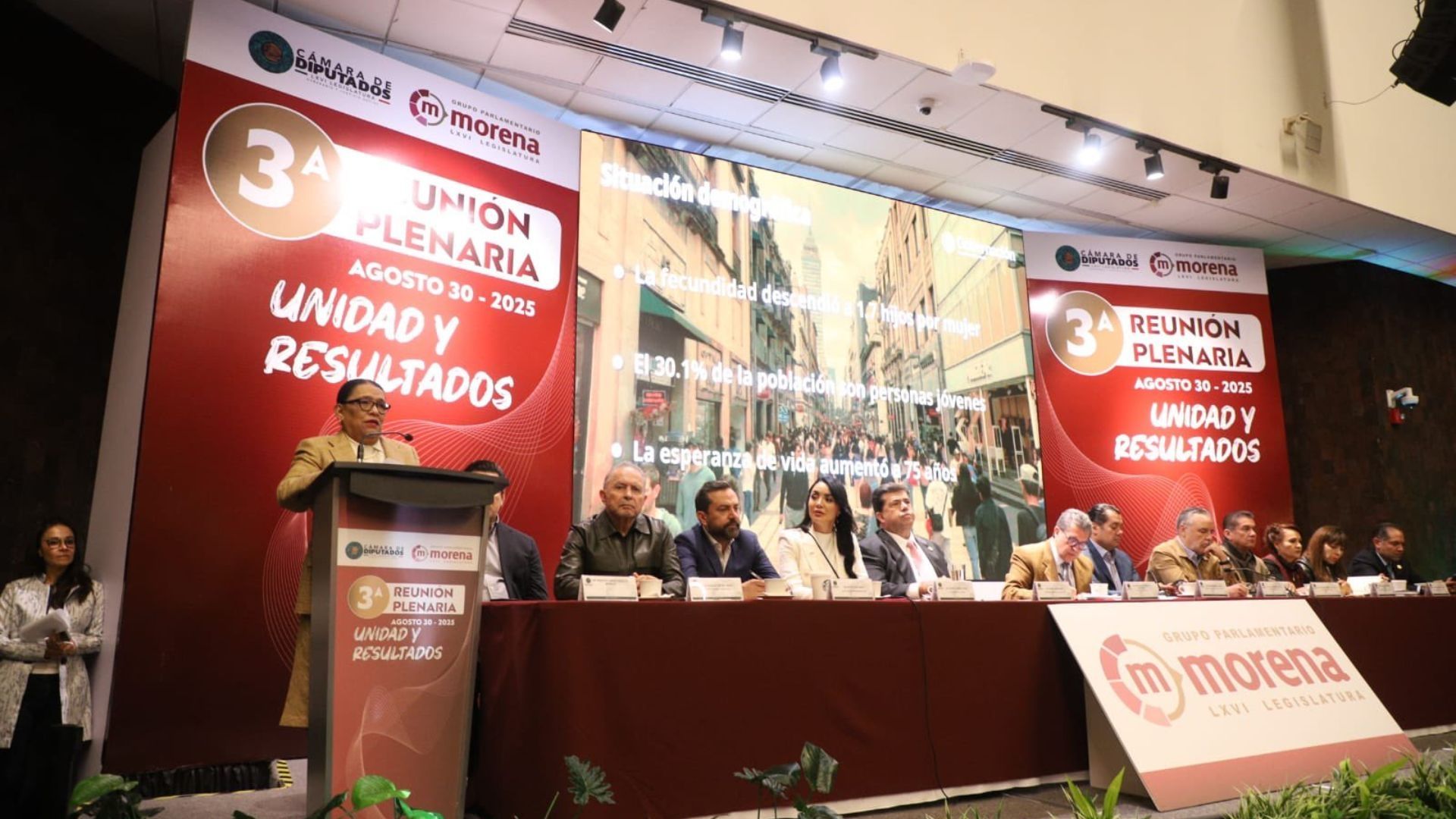 La intervención de Rosa Icela Rodríguez se realizó en el marco de la preparación para el primer informe de gobierno de la presidenta.