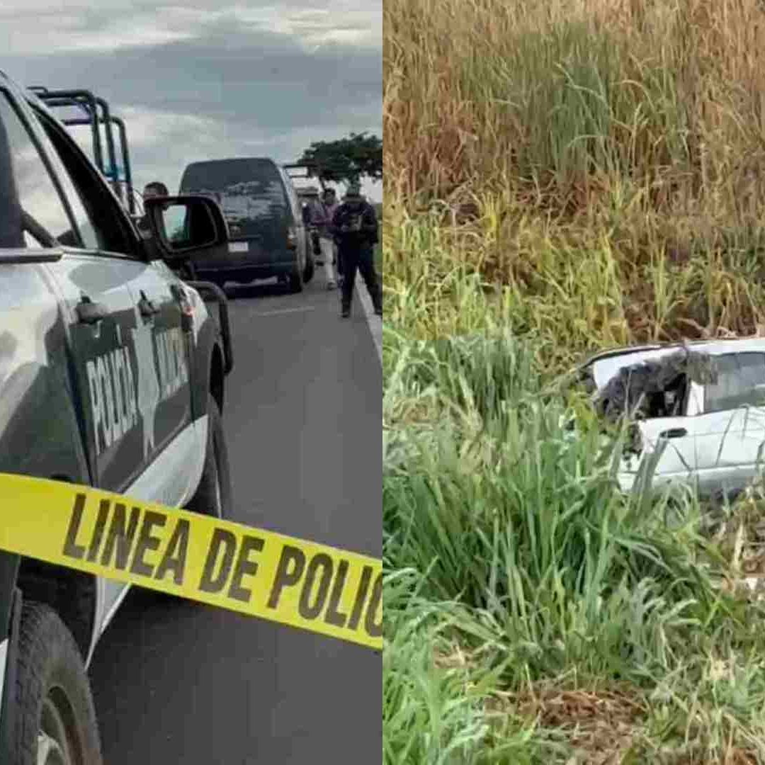 Conductor Muere al Volcar su Vehículo en la Carretera Cotzacoalcos Minatitlán Las Matas Veracruz