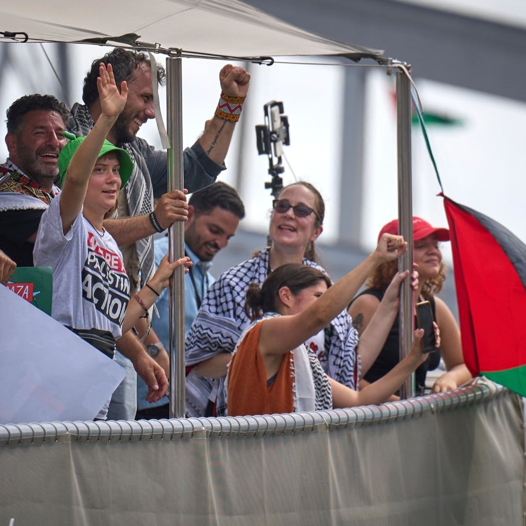 La misión busca entregar suministros a la población de Gaza.