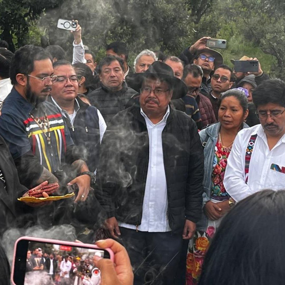 Ceremonia de Consagración de Bastón de Mando, en Cuicuilco