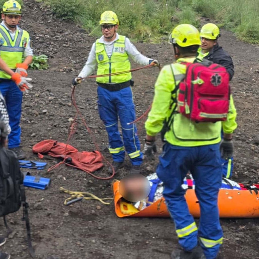 Operativo de rescate en Volcán Xitle, Ciudad de México
